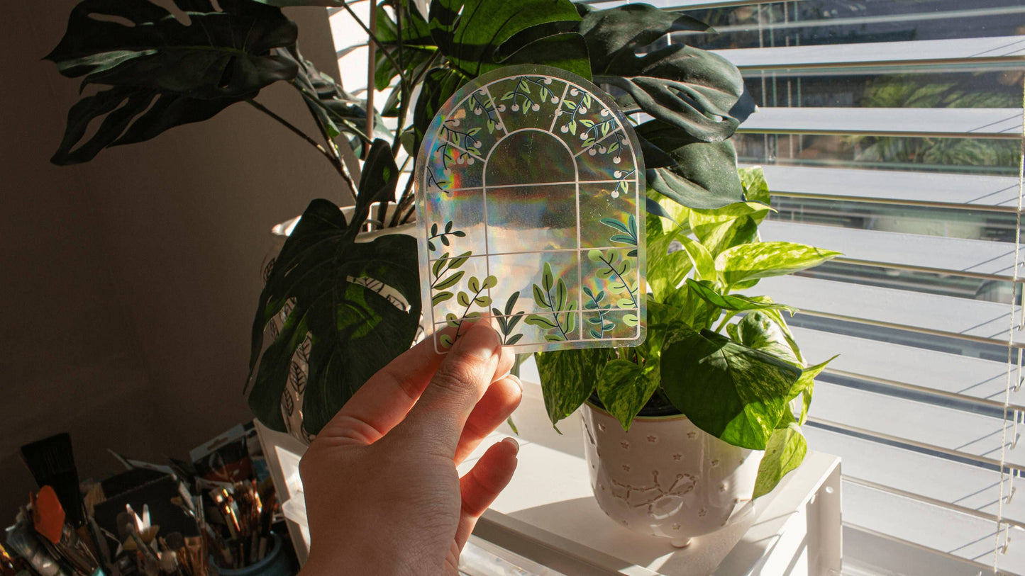 Greenhouse Suncatcher Window Decal