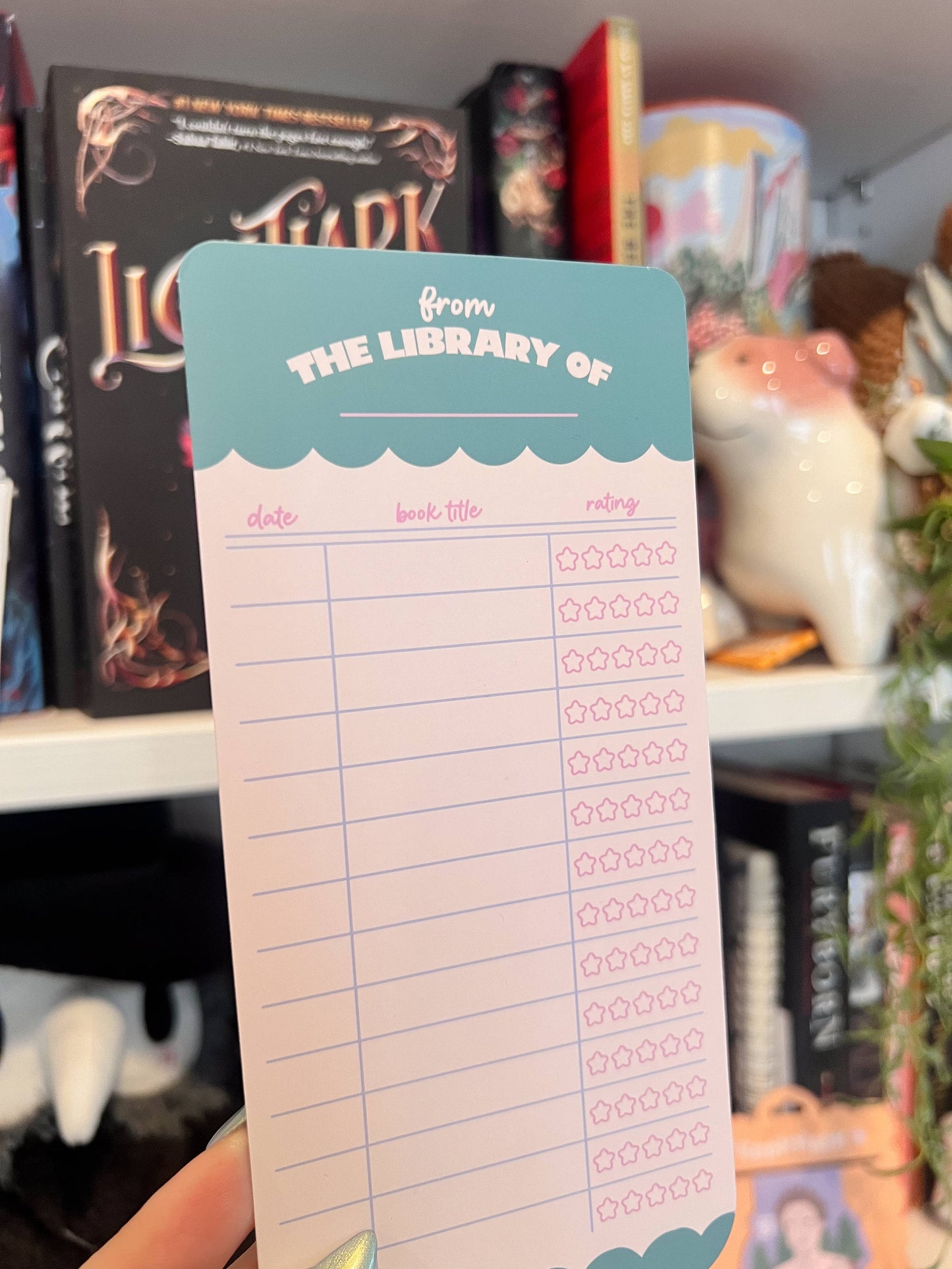 Book Rating Paper Bookmark