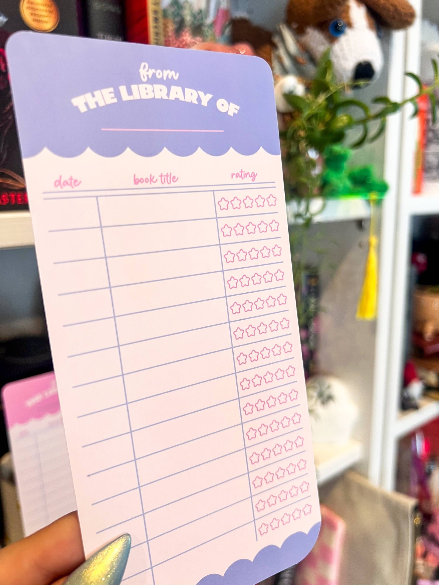 Book Rating Paper Bookmark